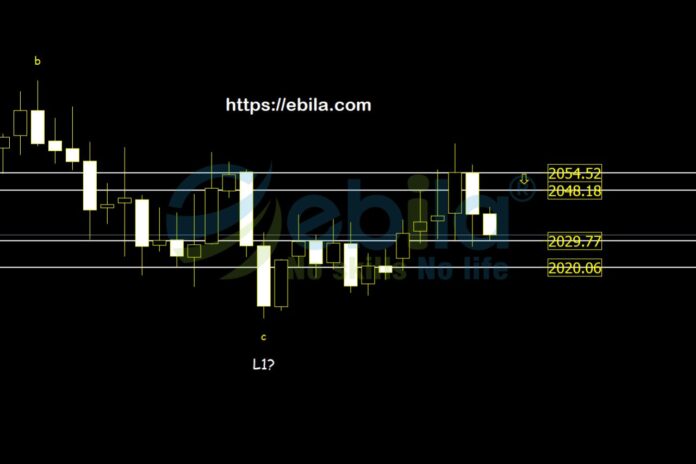 The gold price trend appears to be ranging and gradually decreasing between the convergence zones of 2048-2053 and 2020-2029