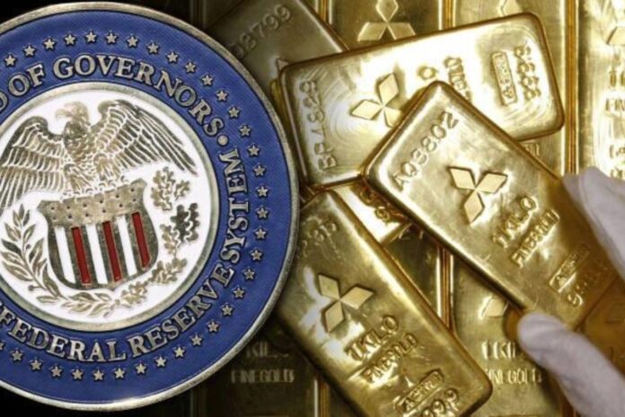 Gold prices reached unprecedented levels during Asian trading on Thursday, following a significant decline in the dollar subsequent to the Federal Reserve's decision to maintain interest rates and indicate ongoing consideration for rate cut throughout the year.