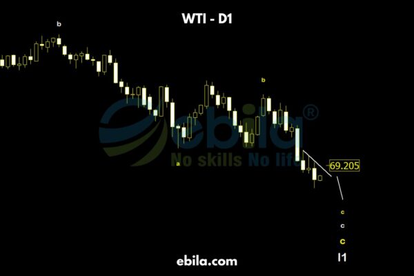 Last week, crude oil price exceeded the threshold of l1, requiring us to adjust the code of price. The old white L1 at 67.9 remains incomplete and has transitioned from Million - dollars - pattern ( the smaller t1- l1) to an a-b-c wave structure.