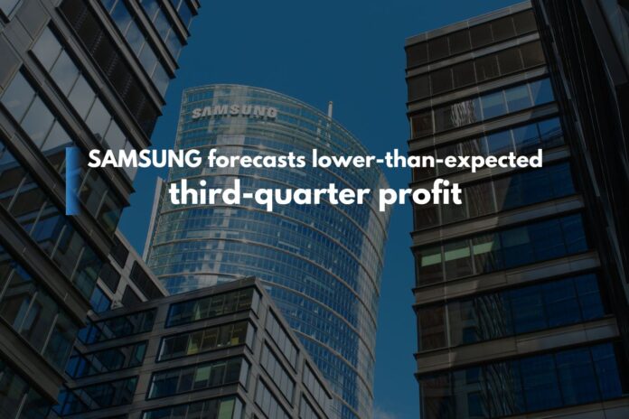 Samsung Electronics Co Ltd announced a lower-than-expected third-quarter profit estimate on Tuesday, as an initial boost from artificial intelligence demand now appeared to be running out of steam.